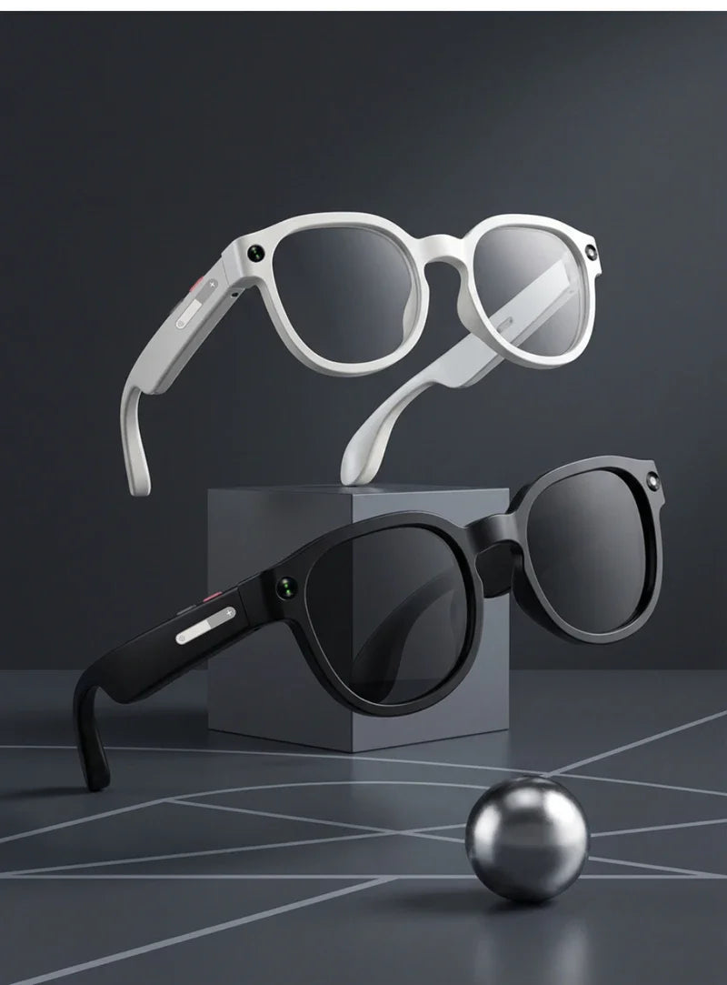 Gafas Inteligentes AI 4K con Cámara, Traducción y Bluetooth